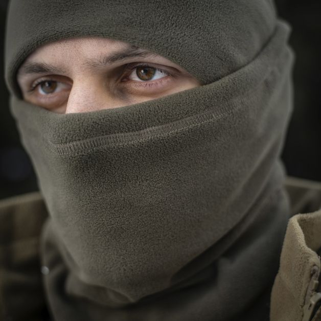 M-Tac шарф-труба анатомический с затяжкой Polartec Dark Olive
