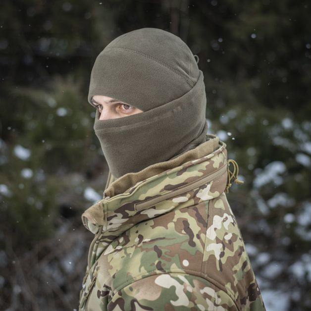 M-Tac шарф-труба анатомический с затяжкой Polartec Dark Olive