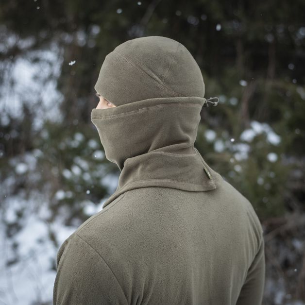 M-Tac шарф-труба анатомический с затяжкой Polartec Dark Olive