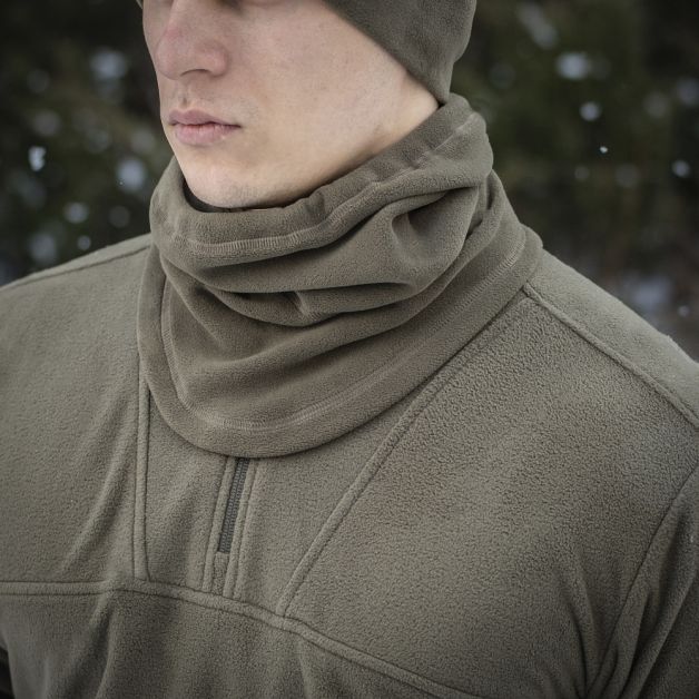 M-Tac шарф-труба анатомический с затяжкой Polartec Dark Olive