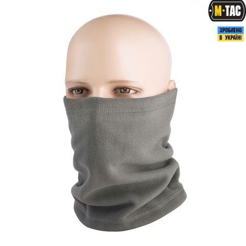 M-Tac шарф-труба Elite короткий с затяжкой флис (260г/м2) Grey