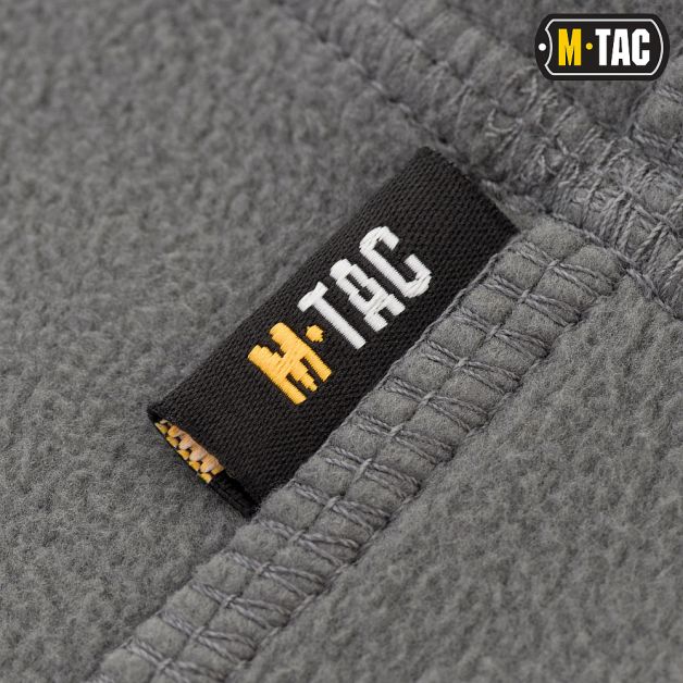 M-Tac шарф-труба Elite короткий с затяжкой флис (260г/м2) Grey