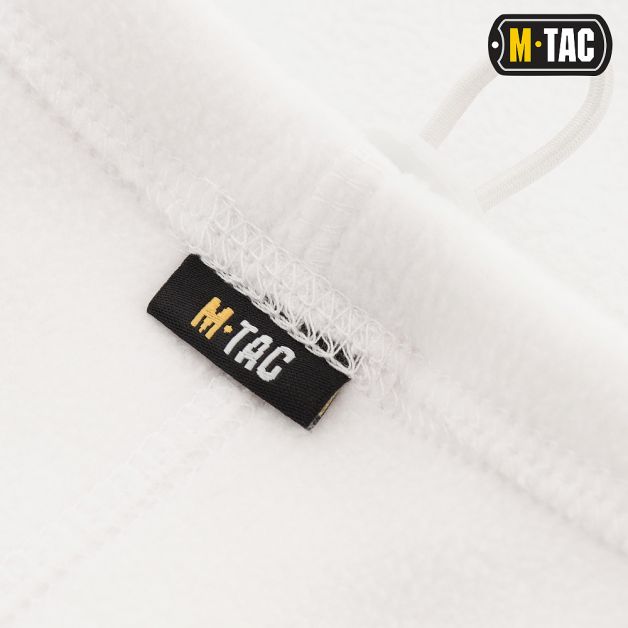 M-Tac шарф-труба Elite короткий с затяжкой флис (260г/м2) White