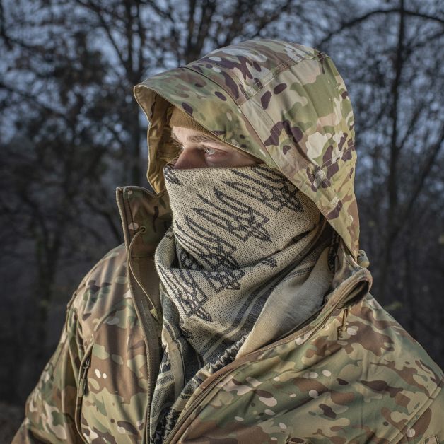 M-Tac шарф шемаг с Тризубом Khaki/Black