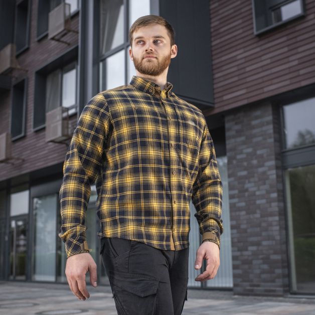 M-Tac рубашка Redneck Shirt Navy Blue/Yellow