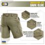 M-Tac шорты Aggressor Lite Dark Olive