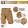 M-Tac шорты Conquistador Flex Coyote Brown