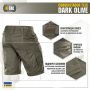 M-Tac шорты Conquistador Flex Dark Olive