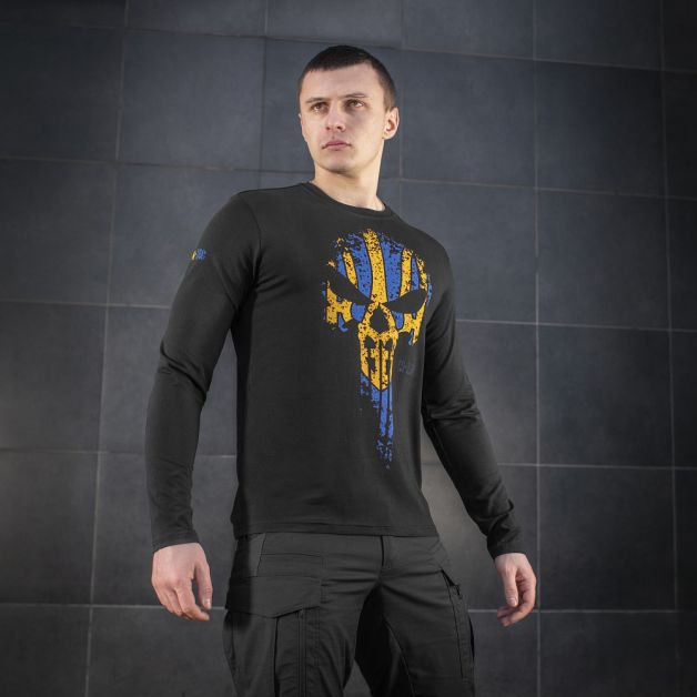 M-Tac футболка Месник длинный рукав Black/Yellow/Blue