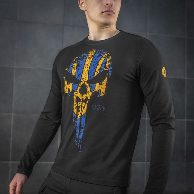 M-Tac футболка Месник длинный рукав Black/Yellow/Blue