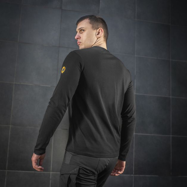 M-Tac футболка Месник длинный рукав Black/Yellow/Blue