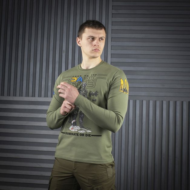 M-Tac футболка UA Side длинный рукав Light Olive
