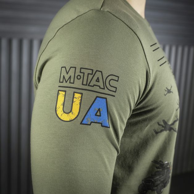M-Tac футболка UA Side длинный рукав Light Olive