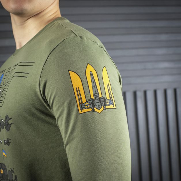 M-Tac футболка UA Side длинный рукав Light Olive