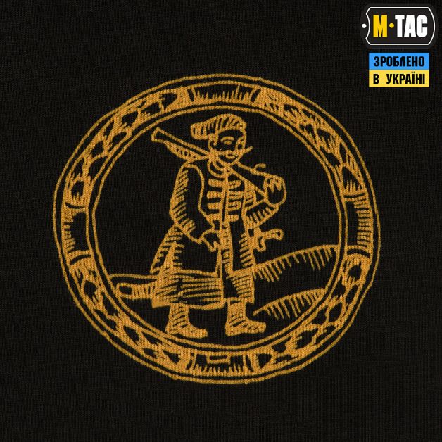 M-Tac футболка Земля Козаків длинный рукав Black