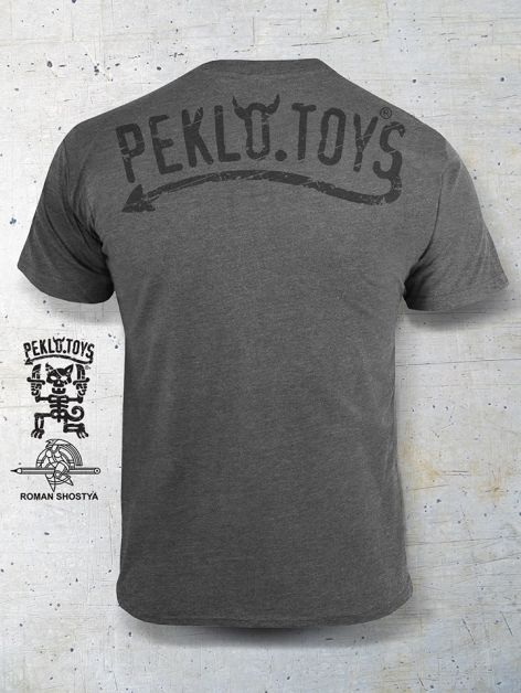 PEKLO.TOYS футболка Родео Melange Grey