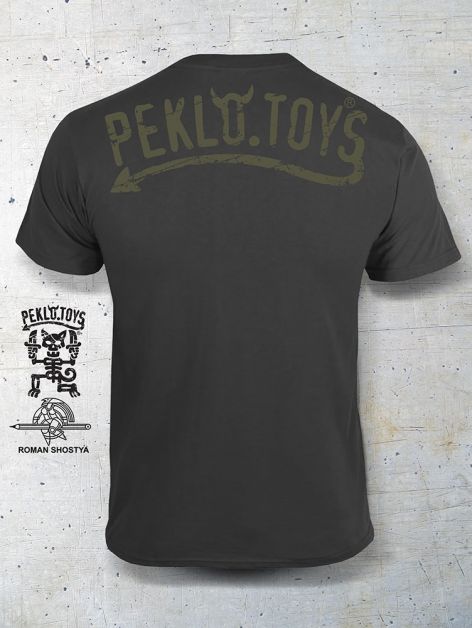 PEKLO.TOYS футболка Лютий Котяра Grey