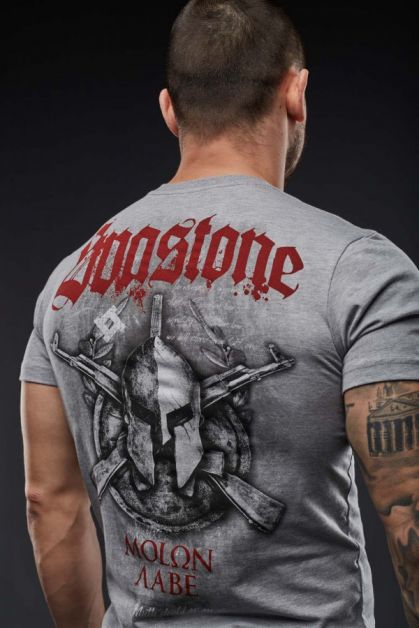 SvaStone футболка Molon Labe Gray
