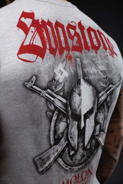 SvaStone футболка Molon Labe Gray