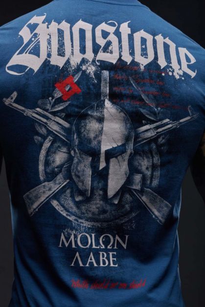SvaStone футболка Molon Labe Navy