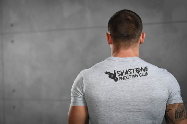 SvaStone футболка Para Bellum сірий меланж