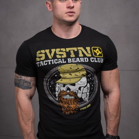 SvaStone футболка Tactical Beard Club черная