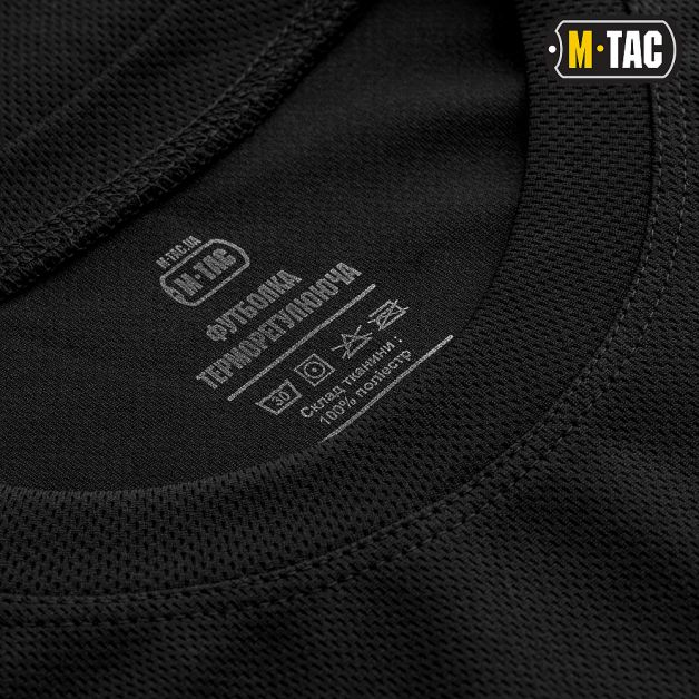 M-Tac футболка потоотводящая Athletic Black