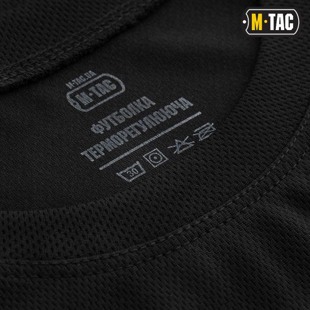 M-Tac футболка потовідвідна Athletic Velcro Black