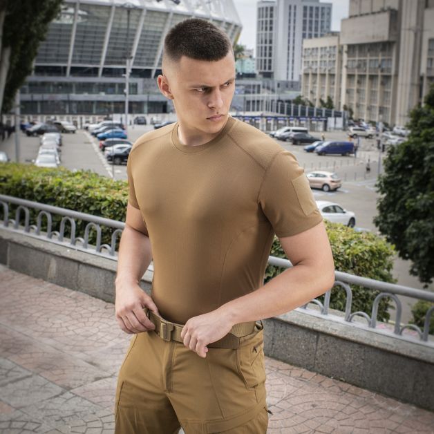 M-Tac футболка потоотводящая Athletic Velcro Coyote Brown