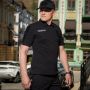 M-Tac поло Полиция со светоотражающей надписью и нашивкой 65/35 Black