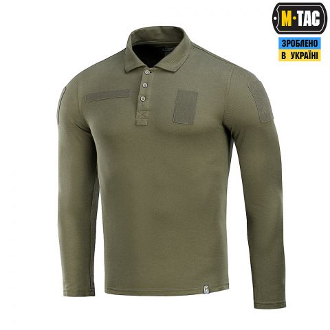 M-Tac поло тактическое длинный рукав 65/35 Army Olive