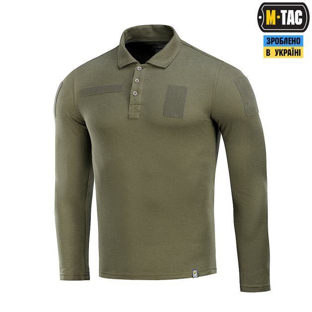 M-Tac поло тактическое длинный рукав 65/35 Army Olive