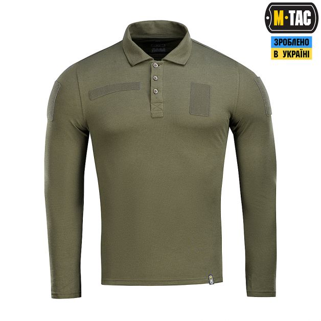 M-Tac поло тактическое длинный рукав 65/35 Army Olive