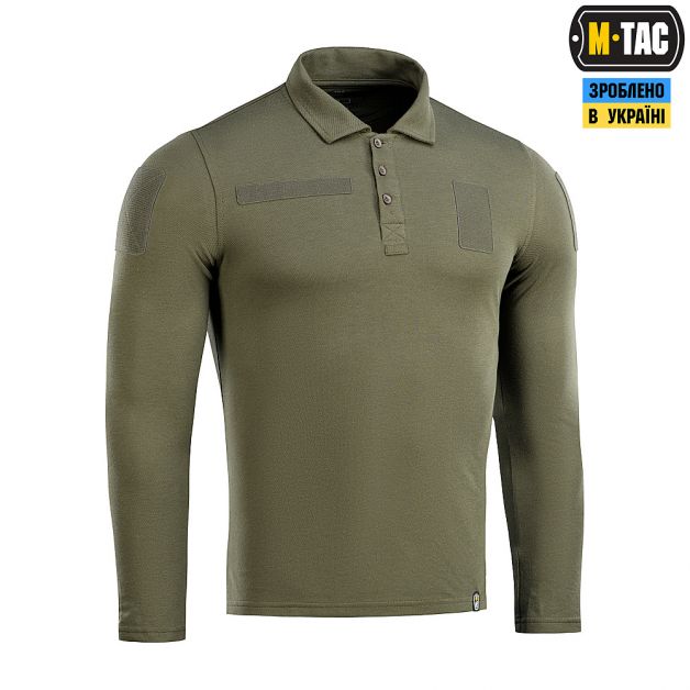M-Tac поло тактическое длинный рукав 65/35 Army Olive