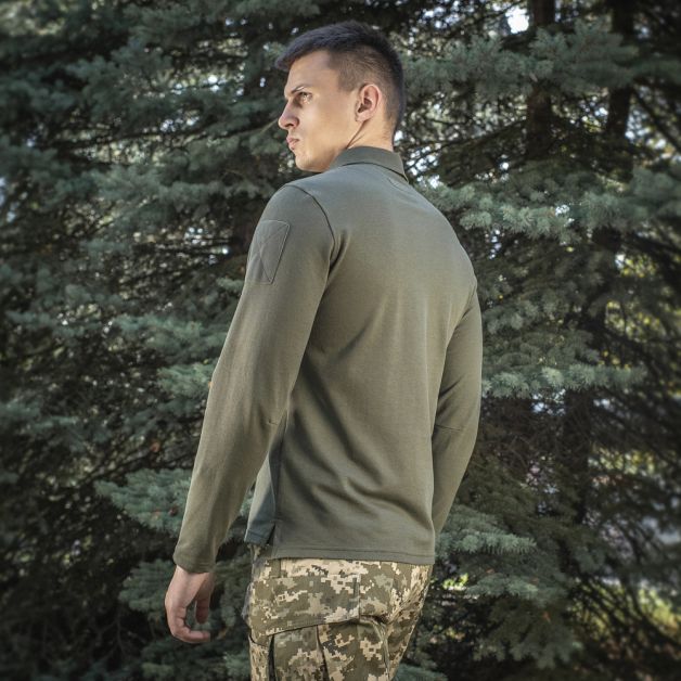 M-Tac поло тактическое длинный рукав 65/35 Army Olive