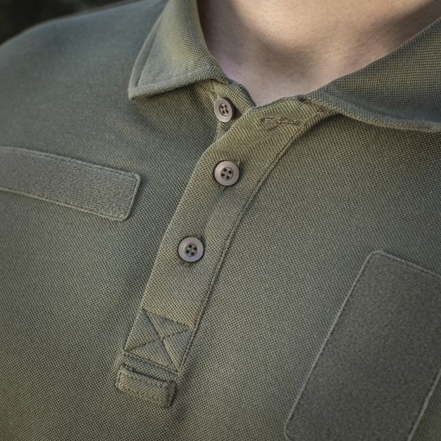 M-Tac поло тактическое длинный рукав 65/35 Army Olive