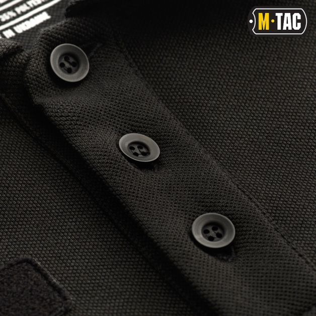 M-Tac поло тактическое длинный рукав 65/35 Black