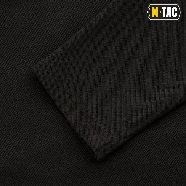 M-Tac поло тактическое длинный рукав 65/35 Black