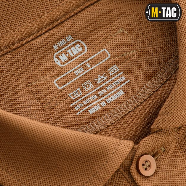 M-Tac поло тактичне довгий рукав 65/35 Coyote Brown