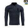 M-Tac поло тактическое длинный рукав 65/35 Dark Navy Blue