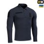 M-Tac поло тактическое длинный рукав 65/35 Dark Navy Blue
