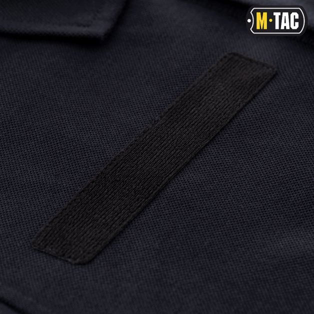 M-Tac поло тактическое длинный рукав 65/35 Dark Navy Blue