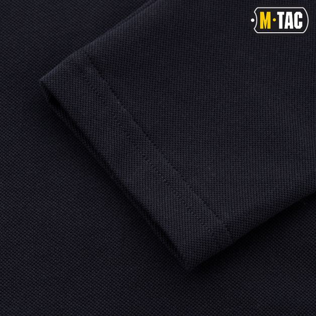 M-Tac поло тактическое длинный рукав 65/35 Dark Navy Blue