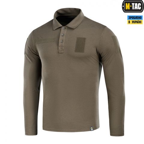 M-Tac поло тактическое длинный рукав 65/35 Dark Olive