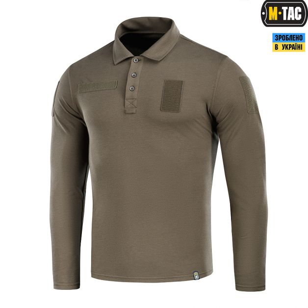 M-Tac поло тактическое длинный рукав 65/35 Dark Olive