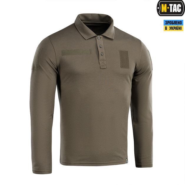 M-Tac поло тактическое длинный рукав 65/35 Dark Olive