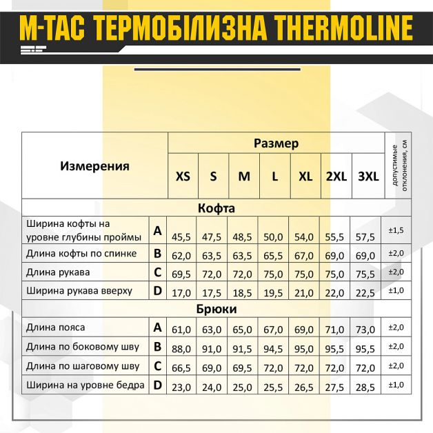 M-Tac термобелье ThermoLine Black
