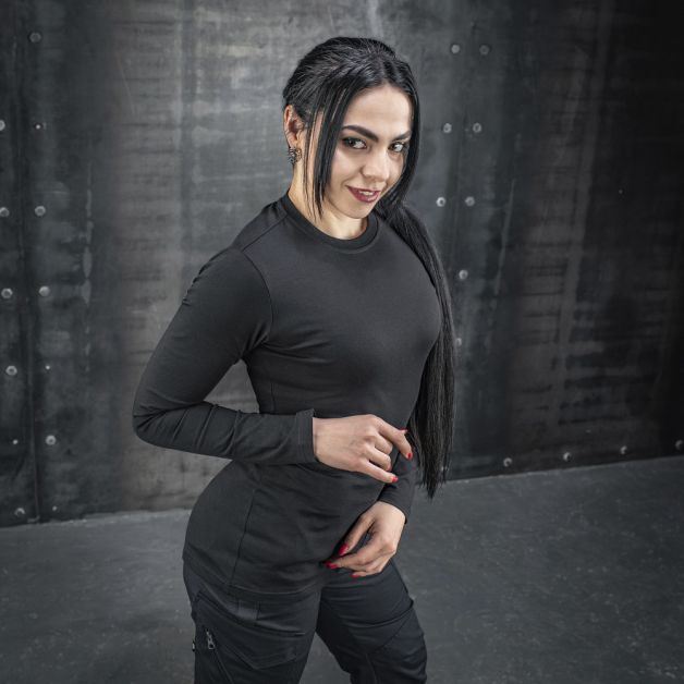 M-Tac футболка довгий рукав 93/7 Lady Black