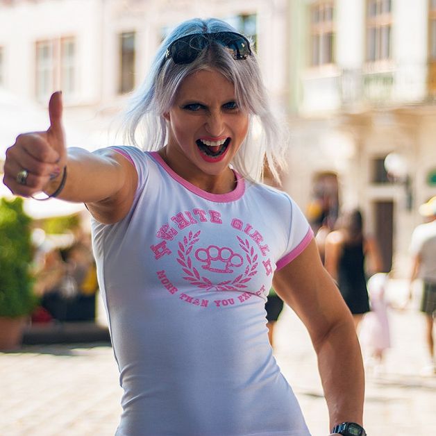 SvaStone футболка жіноча White Girl рожева