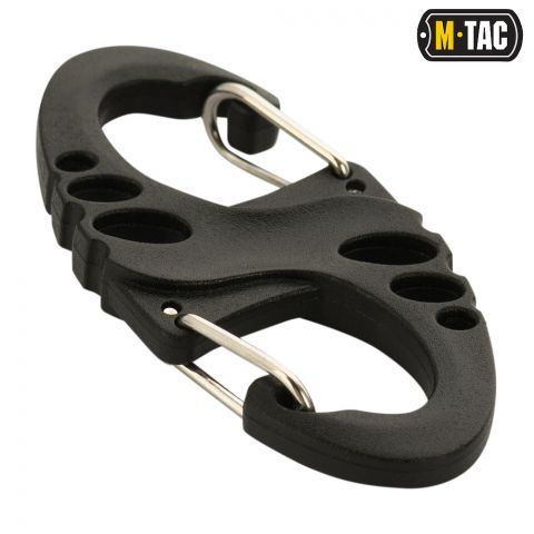 M-Tac карабин S-Hook пластиковый Black